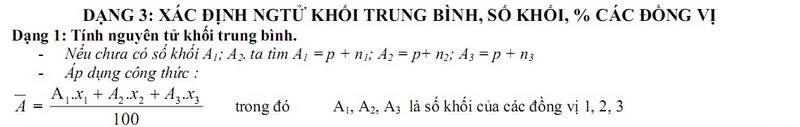 Bài tập trắc nghiệm cấu tạo nguyên tử